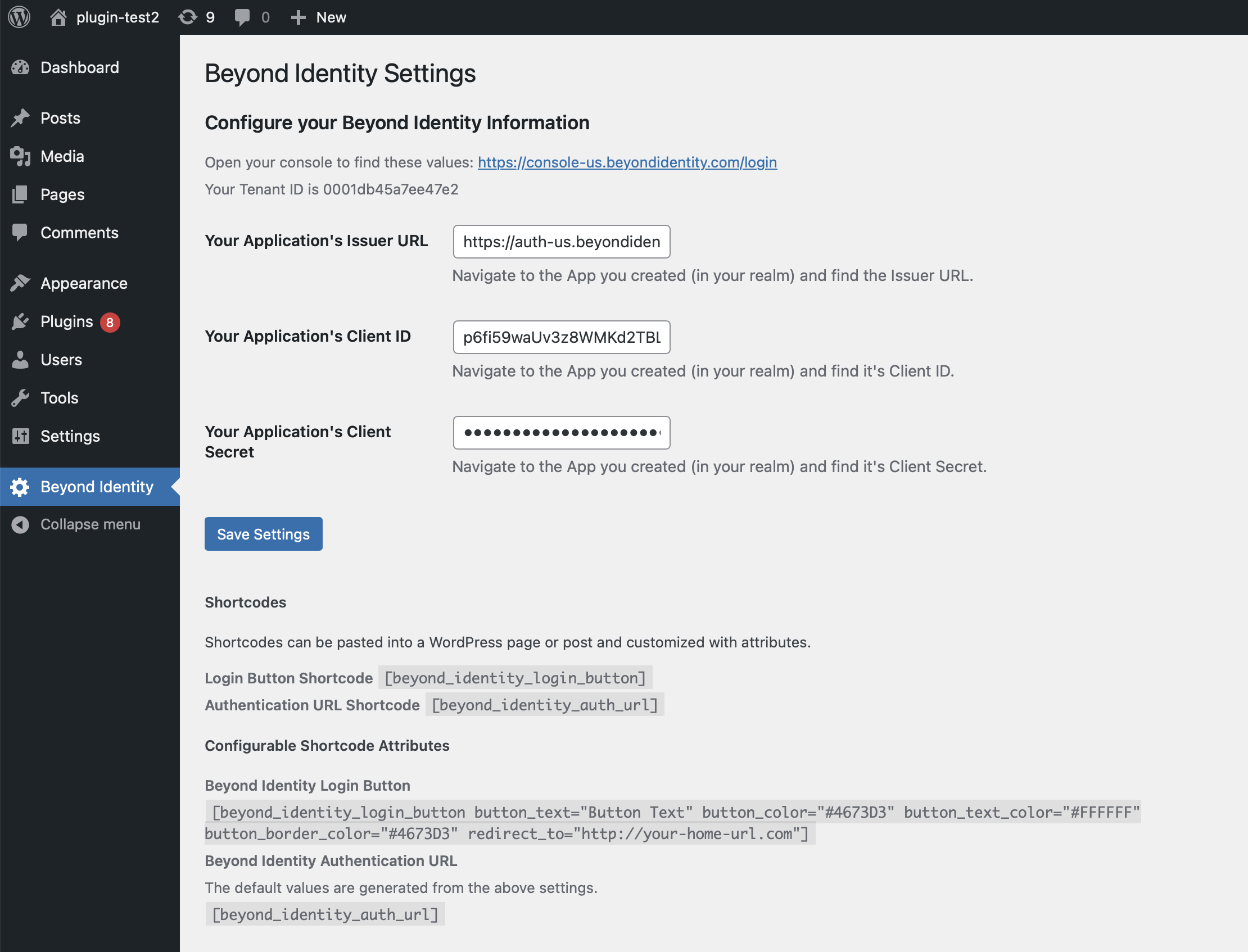 wordpress-settings